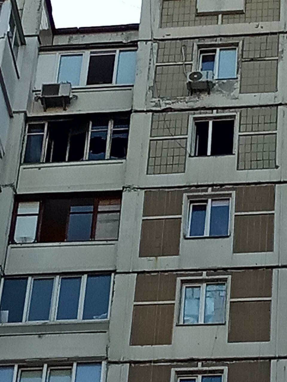 Вікно квартири, де сталося загоряння