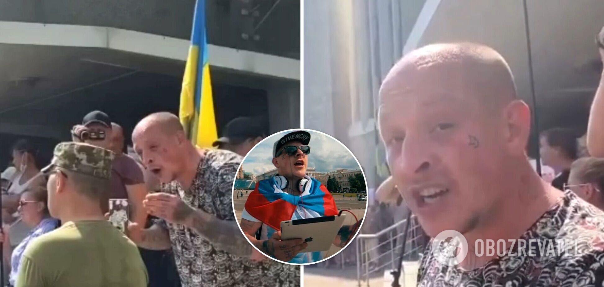 'Ти пішов за бабки вбивати': у Дніпрі прихильник РФ накинувся на військового ЗСУ. Фото та відео