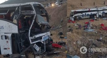У Туреччині автобус злетів з дороги і перекинувся, загинули 14 людей, багато постраждалих. Фото, оновлено
